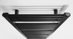 Aqualine Aqualine, DIRECT vykurovacie teleso s bočným pripojením 450x1680 mm, čierna matná, ILR64B