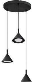 Luster na lanku ETNA 3xGX53/10W/230V čierna