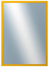 DANTIK - Zrkadlo v rámu, rozmer s rámom 50x70 cm z lišty PERLA žltá lesklá (2880)