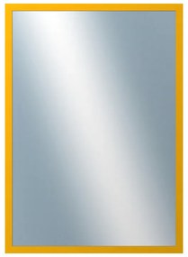 DANTIK - Zrkadlo v rámu, rozmer s rámom 50x70 cm z lišty PERLA žltá lesklá (2880)