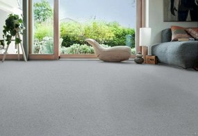 Lano, Metrážny koberec Sense 882, na mieru, šíře 4m,5m, šedá, ab (mriežka), chodba / predsieň