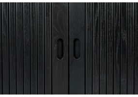 Čierna komoda s posuvnými dvierkami Zuiver Barbier