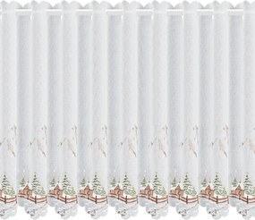 KRÁTKA ZÁCLONA NA PÚTKACH XMAS17 145X70 CM VZOROVANÁ