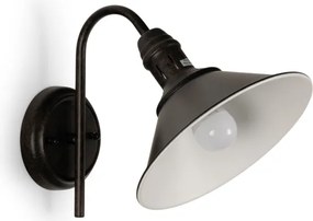Brilagi - Nástenné svietidlo FORGE 1xE27/60W/230V čierne