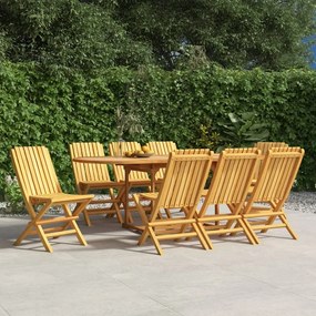 Skladacie záhradné stoličky 8 ks 47x47x89 tíkový masív 3155054
