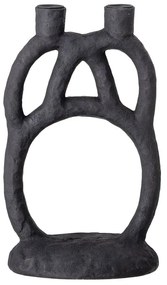 Čierny svietnik Bloomingville Ramina, výška 29 cm