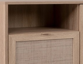 Skrinka 2-dverová Bali, dub sonoma/výplet