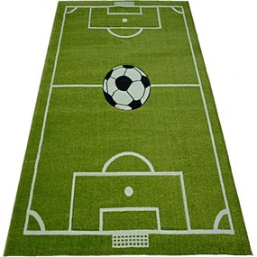 Detský kusový koberec Futbalové ihrisko zelený 280x370cm