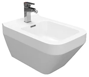 Cersanit Crea WC bidet závesný hranatý, biela, K114-010