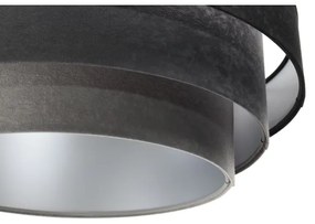 Luster na lanku TRINITI 1xE27/60W/230V čierna/šedá