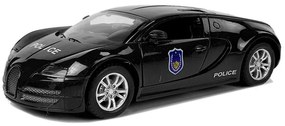 LEAN TOYS Športové policajné auto so zvukom a svetlami - čierne