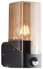 Brilliant - Vonkajšie nástenné svietidlo so senzorom MINOU 1xE27/10W/230V IP44