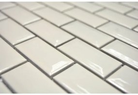Keramická mozaika Brick bond diamond slonovinová farba 30x30 cm