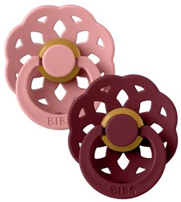 BIBS Okrúhle Boheme cumlíky 2ks Dusty pink/Elderberry 1