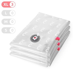 Súprava 3 vakuových úložných obalov Compactor XLarge Vacuum Bags, 80 x 130 cm