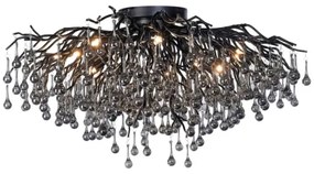 Paul Neuhaus 8092-18 - Prisadený luster ICICLE 14xG9/40W/230V pr. 100 cm čierna