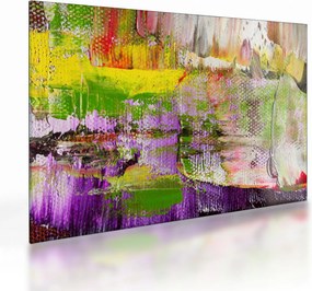 Sklenený obraz abstrakcie - maľba (70x50 cm)