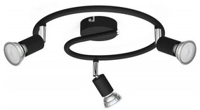 Philips - Bodové svietidlo LIMBALI 3xGU10/50W/230V čierna