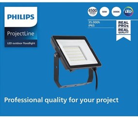 Philips - LED Vonkajší reflektor PROJECTLINE LED/50W/230V IP65 3000K