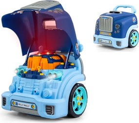 Auto s motorom N-gine modré