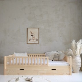 Výhodný set: detská posteľ Basic Love Plus 140 x 200 s úložným priestorom + matrac Ares 10