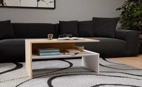 Konferenční stolek Boston 90 cm dub artisan/bílý
