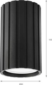 Brilagi - Bodové svietidlo CRISPINA 1xGU10/10W/230V 10 cm čierne