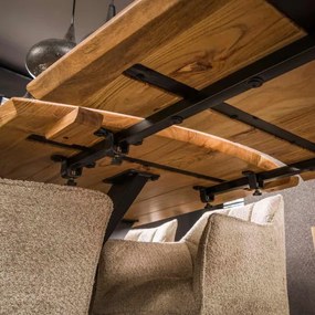 Rozkladací jedálenský stôl 29-69 175/275x90cm Masív Drevo Acacia  - Komfort-nábytok