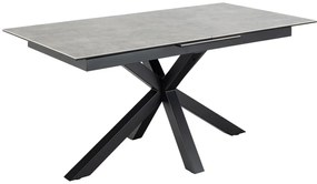 Actona Rozkladací jedálenský stôl Heaven 168/210 - sivá / čierna