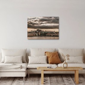 Obraz - zamračená Praha (70x50 cm)