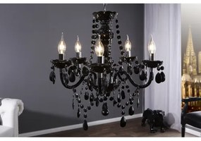 Luster 1452 5-Ramien čierny - PRODUKT JE SKLADOM U NÁS - 1Ks  - Komfort-nábytok