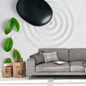 Sablio Tapeta Listy a kameň - 336x220 cm