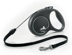 Flexi Samonavíjacie vodítko Black Design M, 5 m, 20 kg
