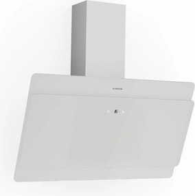 Klarstein Aurica 90, digestor, 90 cm, nástenný, 610 m³/h, LED, dotykové ovládanie, sklo, biely