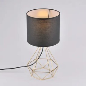 Stolná lampa geometrická čierno-biela HIRA
