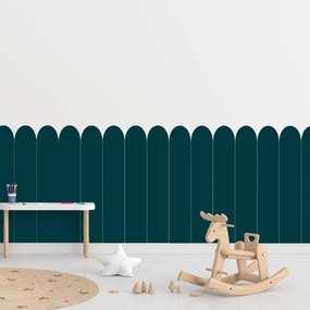 PIPPER. Oblúk - Modrozelená farba - textilná nálepka na stenu Farba: Tmavá, Veľkosť: 100 cm