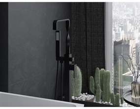 Mexen Avila, voľnostojaca vaňová batéria, čierna, 75833-70