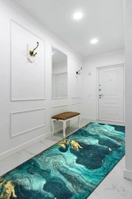 Protišmykový behúň LOTUS SHADOWS 37750 zelený