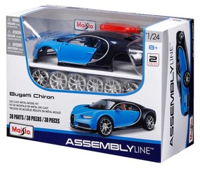 Maisto – Stavebnica – Bugatti Chiron, modrá, 1:24