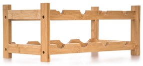 G21 Bambusový stojan na víno, 8 fliaš, S