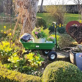 Záhradný vozík JEREMY s funkciou naklápania 51x103,5x92,5cm, zelená Gardebruk