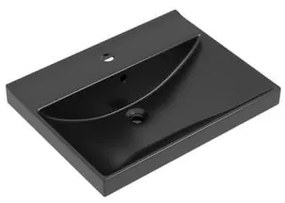 Nábytkové umývadlo 61,5x46,5x7cm čierne VERSO60MB, 1 ks