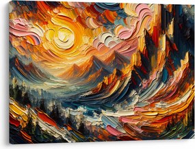 Obraz - Hory zalité slnkom (70x50 cm)