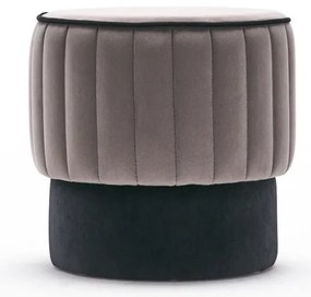 Taburet Rose Puf Grey