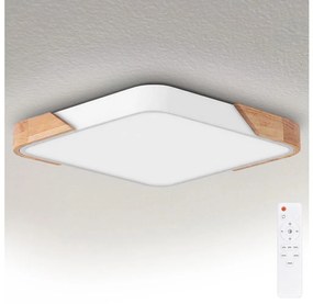 Brilagi - stmievateľné LED svietidlo PILANA LED/60W/230V dub/biela 56x56 cm + DO