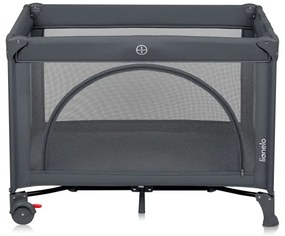 Lionelo - Cestovná postieľka LAURA Grey Concrete