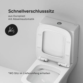 Podlahové WC AM.PM Gem CGA8601PSC bezokrajové, so sedadlom Microlift, biele