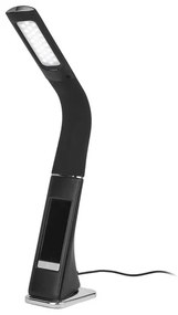Livarno home Stolná LED lampa s integrovanými hodinami (čierna)  (100368888)