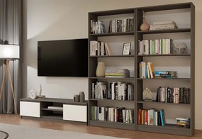 TV skrinka Musecalo 140 (antracit + biela). Akcia -23%. Vlastná spoľahlivá doprava až k Vám domov. 1132503