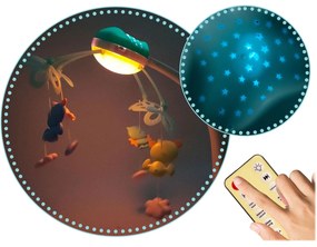 Ricokids Detský kolotoč s projektorom RK-813 modrý
